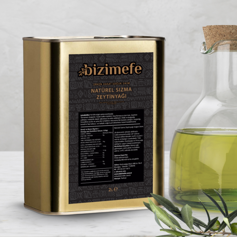 Erken Hasat Soğuk Sıkım Natural Sızma Zeytinyağı 2L