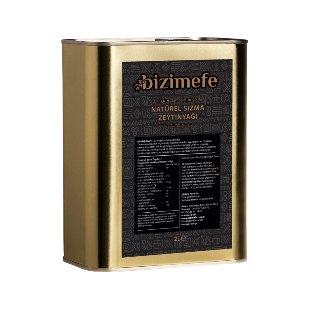 Erken Hasat Soğuk Sıkım Natural Sızma Zeytinyağı 2L