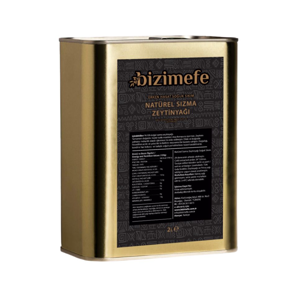Erken Hasat Soğuk Sıkım Natural Sızma Zeytinyağı 2L