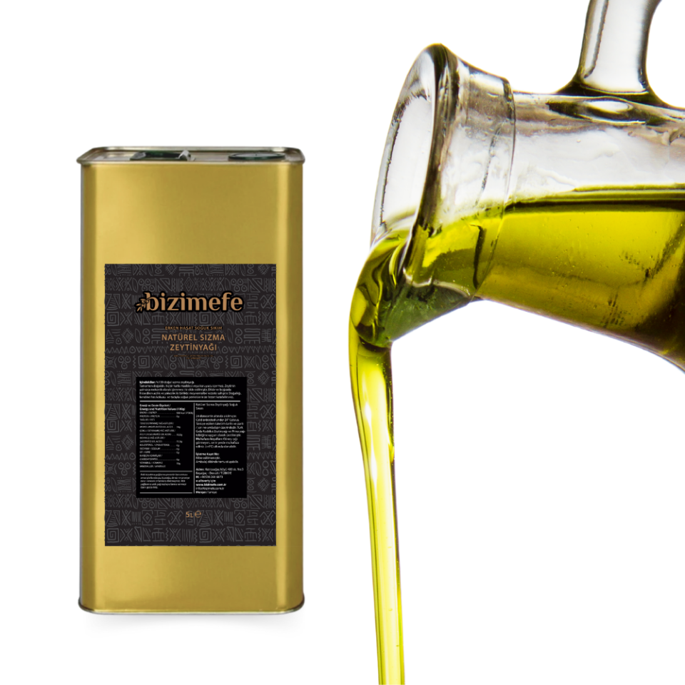 Erken Hasat Soğuk Sıkım Natural Sızma Zeytinyağı 5L