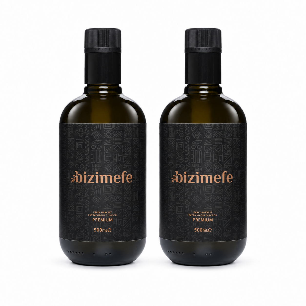 Bizimefe Premıum Erken hasat Soğuk Sıkım Zeytinyağı 500ml+500ml  Avantaj paketi