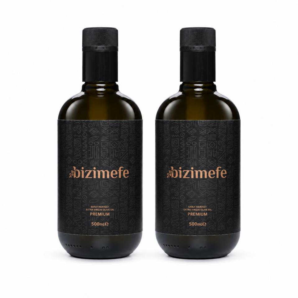 Bizimefe Premıum Erken hasat Soğuk Sıkım Zeytinyağı 500ml+500ml  Avantaj paketi